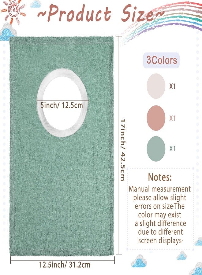 Foaincore 6 Pcs Pullover Baby Bibs Cotton Terry Toddler Absorbent Infant for Feeding and Drooling Towel Bib (Vivid Color) - Image 2